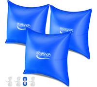 Cojines para piscina set de 3 azul 120x120cm -20°C hinchable