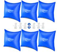 Cojines para piscina set de 6 azul 120x120cm -20°C hinchable