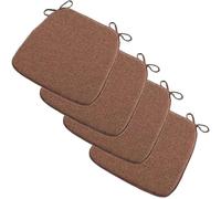 Cojines para Silla 4 Piezas: 45 x 42 cm/18 x 16,5 Pulgadas Antideslizantes, con Correas, cojín Grueso Lavable, Relleno de Espuma, para máxima Comodidad, Oficina, Taburete de Suelo