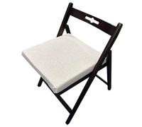 Cojines para Silla, Almohadilla de Asiento de 40 x 40 x 5 cm, Cojines para Silla con Lazos, Almohadillas para Silla de Comedor con Base Antideslizante, Funda extraíble y Lavable a máquina re