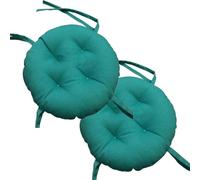 Cojines para Silla de 55 cm/22 Pulgadas, Suaves y Redondos, con Lazos para taburetes de Bar, para comedores, cocinas y sillas de Patio en Interiores y Exteriores: mejore la Comodidad y el es