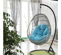 Cojines para silla de columpio de ratán para jardín, patio, hamaca de huevo, cojines de asiento para columpio, cojines de piel suave para jardín y patio (color: D)