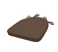 Cojines para Silla de Comedor Almohadillas para Asiento En Forma de U Gruesas Antideslizantes para Interior Hogar Cocina Patio Jardín Oficina Extraíbles Y Lavables (45 X 45 X 5 cm Marrón Oscuro)