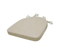 Cojines para Silla de Comedor Almohadillas para Asiento En Forma de U Gruesas Antideslizantes para Interior Hogar Cocina Patio Jardín Oficina Extraíbles Y Lavables (48 X 48 X 3 cm Beige)