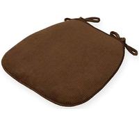 Cojines para Silla de Exterior e Interior con Lazos, Almohadillas Antideslizantes para Asiento, Juego de Cojines semicirculares para el hogar, jardín, Oficina, Comedor, 4 Piezas