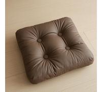 Cojines para Silla de Exterior Impermeables,45x45cm,Cojín Elevador Extra Grueso de 10 cm Acolchados Resistentes a los Rayos para Interior y Exterior Cómodo e Impermeable(Brown,2PCS)