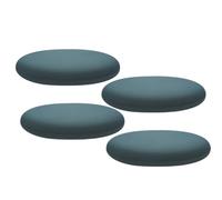 Cojines para silla de jardín, 4 piezas, 35 x 35 cm, con funda extraíble y fondo antideslizante, transpirable y suave, para sillas de cocina, comedor, terraza, balcón o oficina.