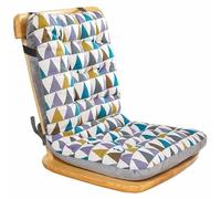 Cojines para silla de respaldo alto con lazos, almohadilla gruesa de una sola pieza para asiento de comedor, oficina, antideslizante, suave, cojín cómodo para el hogar, comedor, cocina, jardín,