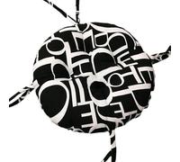 Cojines para Silla Redondos Diámetro 25/30/35/40/45/50cm Cojín Grueso para Taburete Cómodo Cojín Elástico Redondo para Taburete De Bar Silla De Oficina Bistró(Black,25cm)