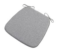 Cojines para sillas de cocina de 17.7 pulgadas con lazos, cojines de espuma de alta elasticidad para sillas de comedor, respaldos extraíbles y antideslizantes para comedor, cocina y oficina, paquete