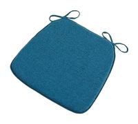 Cojines para sillas de cocina de 17.7 pulgadas con lazos, cojines de espuma de alta elasticidad para sillas de comedor, respaldos extraíbles y antideslizantes para comedor, cocina y oficina, paquete