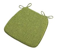 Cojines para sillas de cocina de 17.7 pulgadas con lazos, cojines de espuma de alta elasticidad para sillas de comedor, respaldos extraíbles y antideslizantes para comedor, cocina y oficina, paquete