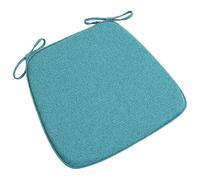 Cojines para sillas de cocina de 17.7 pulgadas con lazos, cojines de espuma de alta elasticidad para sillas de comedor, respaldos extraíbles y antideslizantes para comedor, cocina y oficina, paquete