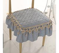 Cojines para sillas de cocina de alta calidad, paquete de 4 almohadillas de espuma modernas y elegantes para comedor, patio, mecedora, decoración del hogar (50 x 50 cm), estilo pastoral lavable