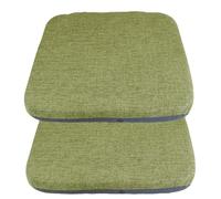 Cojines para Sillas de Comedor, Cojines Cuadrados de 36 x 36 cm, 2/6, 4 cm Grosor, Antideslizantes y Lavables, para Muebles de Jardín y Bistró Green,2 Pack