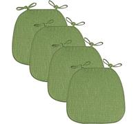 Cojines Para Sillas De Comedor Con Lazos, (juego De 2/4/6) Cojines Para Sillas De Cocina Con Cremallera, Cojín De Asiento De Herradura Suave Y Duradero, Cojines Trans(Size:Pack of 4,Color:verde)