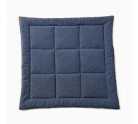 Cojines para sillas de comedor extraíbles y antideslizantes de lino y algodón para uso en interiores y exteriores (tamaño: 50 x 50 cm, color: azul oscuro) - Comodidad elegante para tu hogar