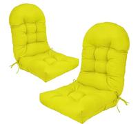 Cojines para Sillas De Exterior con Respaldo Alto, Set 1/2, Impermeables Y Antideslizantes, 110 * 50 * 10cm Pulgadas, para Jardín, Terraza Adirondack(Green)