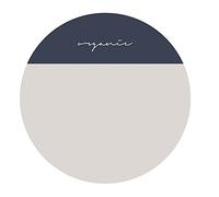 Cojines Para Sillas Memoria lavable Espuma Asiento redondo Cojín Sillón Recline Asiento Almohadilla Coche Coche Colchón redondo 32x32cm CojíN De Asiento Individual Semicerrado ( Color : Khaki navy blu