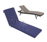 Cojines para Tumbona Solo 180x60x5cm El cojín para Tumbona está Hecho de poliéster Impermeable. Relleno de Esponja de Alta Densidad Diseño Doble Antideslizante Cremallera Oculta para desmont