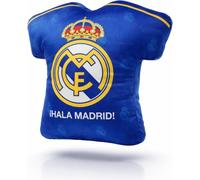 Cojines Real Madrid Oficiales - 3 Diseños: 3D Escudo, Camiseta y Cuadrado - Suaves con Fibra Siliconada - Decoración Sofá y Cama - Regalo Madridistas (Cojin Camiseta 40x30cm)