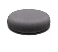 Cojines Redondos de 40 cm para Asiento, Juego de 6 Piezas, Lavables, con Fundas extraíbles, Espuma viscoelástica antideformación, Tejido de algodón antiestático, Gris Oscuro.