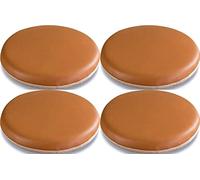 Cojines redondos de espuma viscoelástica, cojín de asiento de cuero antideslizante para oficina, sala de estar, comedor