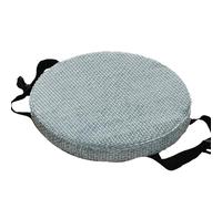 Cojines Redondos for sillas con Cintas, cojín for Taburete, Antideslizante, Grueso y Suave, Barra elástica for sillas Altas de Metal de Bar.(Velvet Sky Blue,40x40x5cm)