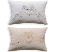 Cojines Sofa Amar Funda Cojin 40x70cm Juego de 2 Terciopelo Fundas Cojines Blanco,2026 Nuevo Rectángulo con Cremallera Invisible Funda Almohada para Hogar Decoracion Salon Dormitorio Oficina O-125P