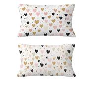 Cojines Sofa Blanco Funda Cojin 50x90cm Juego de 2 Cojines Otoño Impermeable Funda de Almohada Forma De Corazón Cojin Lino con Cremallera Invisible para Jardín Sofá Silla Halloween Decorations md-1425