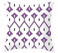 Cojines Sofa Crema Blanca Púrpura Funda Almohada Algodón Lino Funda De Almohada Transpirabilidad Cojines Cama con Cremallera Oculta Fundas Cojin Duradero Lavable Cushion Covers 40x40cm/1 Pcs