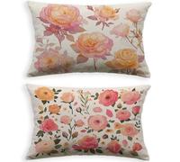 Cojines Sofa Crema Funda Cojin 60x90cm Juego de 2 Terciopelo Fundas Cojines Rosa,2026 Nuevo Rectángulo con Cremallera Invisible Funda Almohada para Hogar Decoracion Salon Sofá Silla Dormitorio O-303B