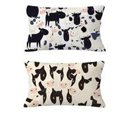 Cojines Sofa Dibujos Animados Funda Cojin 50x80cm Juego de 2 Cojines Otoño Impermeable Funda de Almohada Blanco Cojin Terciopelo con Cremallera Invisible para Jardín Sofá Halloween Decorations md-1182