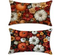 Cojines Sofa Flor, Fundas Cojines 60x90 Juego de 2 Lino Funda Almohada, Planta Funda Cojin 60x90, Pillow Case Rectangular con Cremallera Oculta, Decoracion Hogar, para Interior y Exteriores, m-452