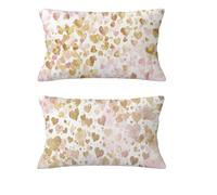 Cojines Sofa Forma De Corazón Funda Cojin 40x70cm Juego de 2 Cojines Otoño Impermeable Funda de Almohada Blanco Cojin Terciopelo con Cremallera Invisible para Jardín Sofá Halloween Decorations md-1217