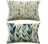 Cojines Sofa Hoja Funda Cojin 50x70cm Juego de 2 Terciopelo Fundas Cojines Beige,2026 Nuevo Rectángulo con Cremallera Invisible Funda Almohada para Hogar Decoracion Salon Dormitorio Oficina O-177P