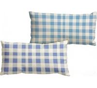 Cojines Sofa Sencillo, Lino Funda Almohada 30x50 cm Juego de 2, Doble Cara Transpirable Impermeable Fundas Cojines, Cremallera Invisible, Decoración para Sofá Dormitorio y Jardín (Celosía) W-392