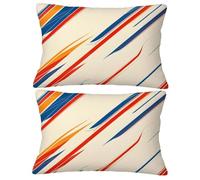 Cojines Sofa Simple Fundas Almohadas 60x80 Pack 2 Funda Almohada Raya, 2026 Nuevo Terciopelo Cojines Sofá Rectangular Fundas de Cojín, Winter/Spring Decor del Hogar Sala de Estar Dormitorio O-105Y