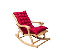 Cojines para mecedora, cojines suaves para silla mecedora, cojines antideslizantes para silla mecedora de jardín, cojines acolchados gruesos con lazos para muebles de interior y exterior (silla no