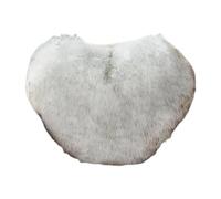 Cojines Throw Pillow Fuzzy Long Faux Fur Love Heart Shape Fluffy Sofa Bedroom Decoration Lumbar Back Cushion Home Supplies(Grey White)