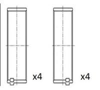 Cojinete de biela BB2053-050 FAI AutoParts para MERCEDES-BENZ JEEP