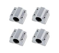 Cojinete de bolas de movimiento lineal, buje de bloque deslizante SC10UU SCS12UU, piezas (4 piezas)(SCS12UU)