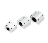 Cojinete de bolas de movimiento lineal, buje de bloque deslizante SC8UU, SCS8UU, SC10UU, SCS12UU, SCS16UU, SC20UU, eje lineal CNC, 4 piezas(SCS16UU)