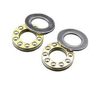Cojinete de empuje F10-18M f10 18m, 10 x 18 x 5,5 mm, rodamiento plano miniatura, diámetro interior de 10 mm, mini rodamientos axiales de bolas pequeños(2Pcs)
