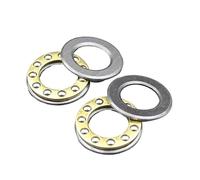 Cojinete de empuje F12-21M f12 21m 5, 12 x 21 x 5 mm, rodamiento plano miniatura, diámetro interior de 12 mm, rodamientos axiales de bolas pequeños(10Pcs)