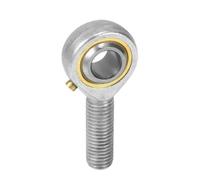 Cojinete de extremo de varilla 10 Uds POS6 6mm diámetro del orificio extremo de la varilla rodamiento M6x1.0 junta de bola de rosca(Left Thread)