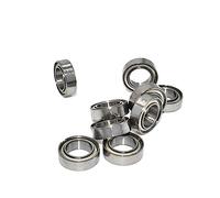 Cojinete de extremo de varilla esférico 10 piezas MR52ZZ MR63ZZ MR74ZZ MR85ZZ MR106 MR117 MR128 MR155ZZ Cojinete en miniatura de metal sellado de acero cromado(MR62ZZ 2x6x2.5mm)