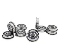 Cojinete de extremo de varilla esférico 10pcs F695-2RS 5X13x4mm Brida Miniatura Rodamientos rígidos de bolas Impresora 3D