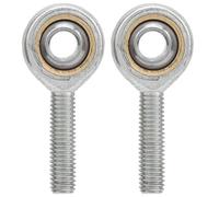 Cojinete de junta Conjunto de rosca izquierda macho Hardware de extremo de varilla autolubricante SAL8T/K 2 piezas Cojinete de movimiento oscilante de alta resistencia para