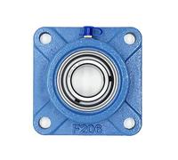 Cojinete de soporte tipo UCF, con base cuadrada, for funcionamiento a alta velocidad y base reforzada de alta resistencia.(UCF205(Inner d 25mm))